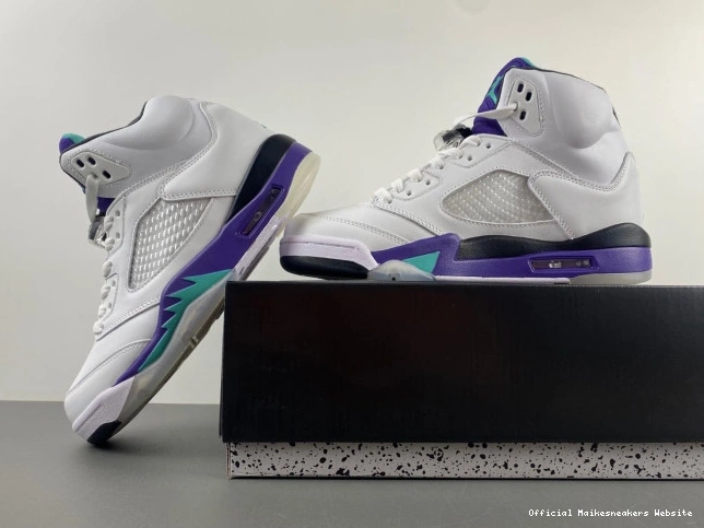 Official Maikesneakers Air Retro Grape 5 Jordan (2013) 136027-108 0716